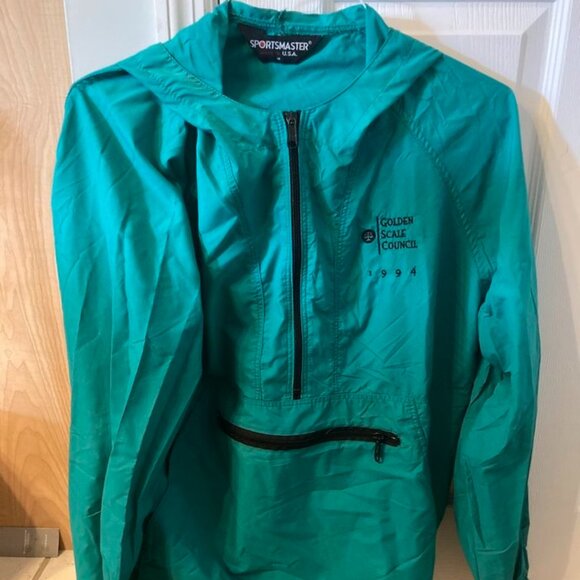 Putnam Investments Golden Scale Council 1994 Jacket Windbreaker Green Financial - Picture 2 of 7